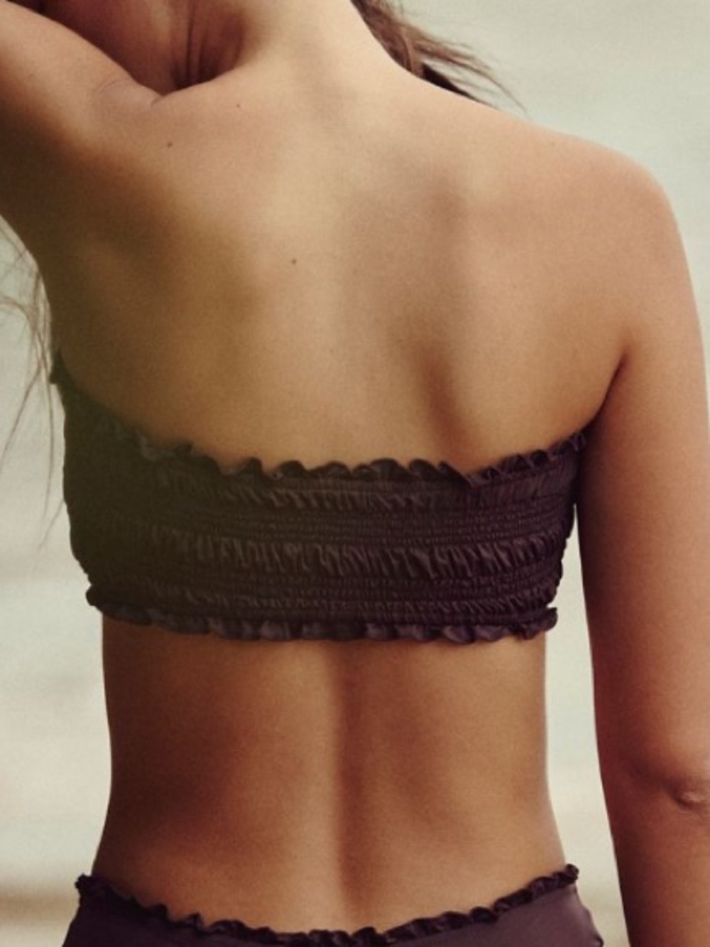 Free People Cleo Smocked Bandeau Bikini Top - Picture 2 of 7